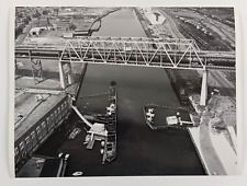 1974 Boston Massachusetts Fort Point Channel Bridge Railyard Vintage Press Photo picture