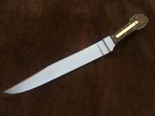 CUSTOM HANDMADE 5160 SPRING STEEL JAMES BOWIE NO.1 GUARD LESS COFFIN BOWIE KNIFE picture