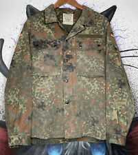 Vintage German Military Field Shirt Jacket Flecktarn Camo - L picture