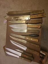 Lot Of 12 Antique Knives Foster Bros Most Marked Usa Rare picture