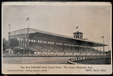 Vintage Postcard 1912 New Steel Grand Stand, The Great Allentown Fair, PA picture