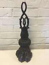 Antique Likely English Cast Iron Lion Paw Decorative Art Hanging or Sitting picture