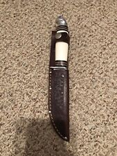 Rare-1940’s J.C. Higgins Pat. 1967479 White Handle Hunting Knife picture