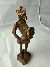 Vintage Statue Wood Carved  Don Quixote Spain Figurine Statue picture