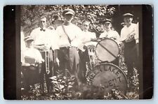 c1910's Postcard RPPC Photo Green Lake Marching Band Unposted Antique picture