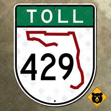 Florida State Road 429 highway marker sign Sanford Orlando Four Corners 9x12 picture