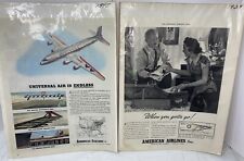 VTG 1939/1945 American Airlines Inc Magazine Ads Saturday Evening Post Flagship picture