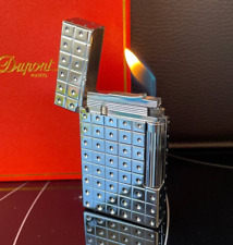 S.T. DUPONT Gas Lighter Silver City Line 2 with Box Working France Dupond picture