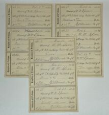 Antique Knights of Pythias Paper Receipts 1886 Lot of 3 Sheets Junk Journal picture