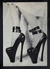 Taschen Postcard Fetish Bizarre Magazine Women's Feet 6 Inch Heels Skirt      B1 picture