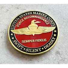 U S MARINE CORPS FORCE RECONNAISSANCE Challenge Coin picture