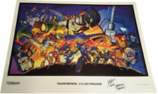 TRANSFORMERS A FLASH FORWARD LITHOGRAPH signed by Matt Frank; Botcon 2012 Art .. picture