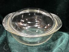 PYREX 1 Quart Casserole Dish Bowl w/Handles #022 & Lid #682-C Vintage picture