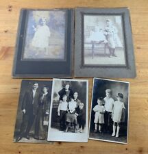 vintage black white photo lot early 1900s portraits picture