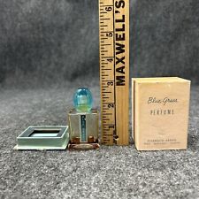 Elizabeth Arden Blue Grass Perfume Vintage Glass Bottle Blue Top and Box Vanity picture