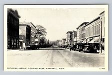 Marshall MI-Michigan, Michigan Avenue Looking West, Antique Vintage Postcard picture