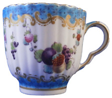 Antique 18thC Worcester Porcelain Fruit Cup English Porzellan Tasse England picture