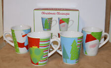 4  Oneida  Christmas Closeups 10oz Mugs - Zulauf Designs - New In Box picture