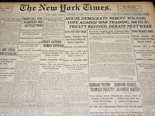 1920 FEBRUARY 10 NEW YORK TIMES - JERSEY RATIFIES WOMAN SUFFRAGE - NT 7866 picture