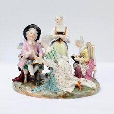 Antique 19C Royal Vienna Porcelain Figurine Disguised Cupid Group with Ladies picture