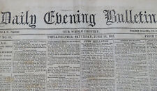 DAILY EVENING BULLETIN JUNE 29 1861 Bakers Calif Regt, Troops Move Through Phila picture