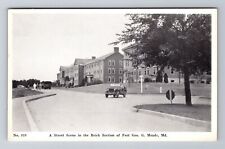 Meade MD-Maryland, Street Scene In Brick Section, Antique, Vintage Postcard picture