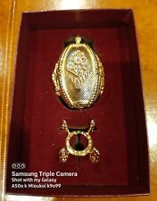 MINT - Joan Rivers Imperial Treasures Four Seasons Faberge Gold Egg Trinket  picture