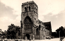 RPPC The Abbey Church Shrewsbury VINTAGE Real Photo Postcard picture