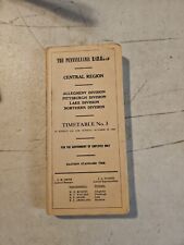 Vintage 1966  The Pennsylvania Railroad Employee Timetable No.3 Central Region picture