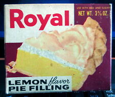 Antique ROYAL Lemon Flavored Pie Filling - NOT for CONSUMPTION - Collectors ONLY picture