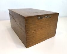 Vtg Yawman and Erbe Mfg. Co. Wood Box Note Card Catalog Rochester, New York Flaw picture