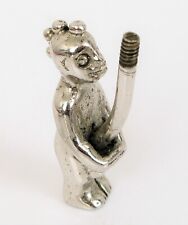VTG BEAUTIFUL STERLING SILVER FERTILITY SCULPTURE HUMOR AFRICAN MAN HEAVY 25G picture