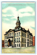 c1910s Court House, Burlington Iowa IA Antique Unposted Postcard picture