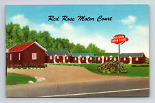 Red Rose Motor Court Motel Between Lancaster & Harrisburg PA Postcard picture