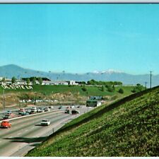 c1950s Los Angeles, CA San Bernardino Freeway East Mt Baldy College Postcard A91 picture