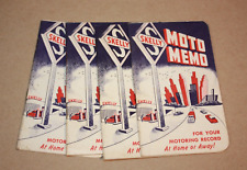 4 Vintage Skelly Automobile Service Station Moto Memo Booklets picture