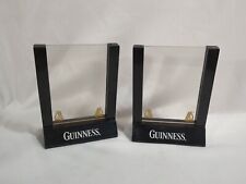 Guinness Beer Wooden Restaurant Tabletop Display Lot Of 2 Genuine 7 3/4