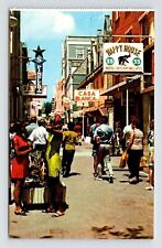 Curaco Netherlands Antilles Herenstraat Shopping Promenade Street View Postcard picture