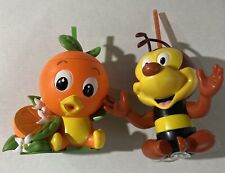 Disney Parks Spike The Bee & Orange Bird Sippers New Never Used Displayed Only picture
