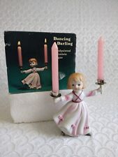 Vintage 1979 Dancing Darling Verona Vergasi Porcelain Girl Candle Holder In Box picture