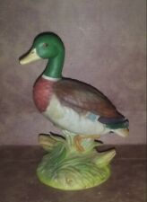 Vintage Andrea by Sadek Mallard Duck Porcelain #6721 5 1/2 Inches Tall picture