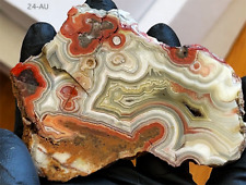 Laguna Lace Agate Slab Rough Mexico A+ Grade - 97g. - SEE THE CRAZY VIDEO picture