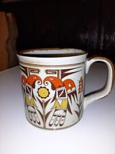 Vintage Takahashi Aztec Native American Japan Stoneware Speckled Coffee Mug Rare picture