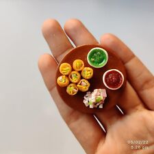 Pani Puri Fridge Handmade Magnet Miniature Food 3D Fridge Clay Work Magnet Best picture