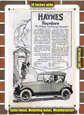 Metal Sign - 1918 Haynes Fourdore Roadster 2- 10x14 inches picture
