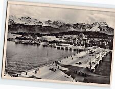 Postcard Seebrücke mit Alpen Lucerne Switzerland picture