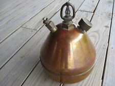 Vintage 1940s STOP-FIRE BRASS GLOBE FIRE EXTINGUISHER HANGING UNIT picture