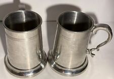 Vintage Jostens Pewter General Electric Two Mugs/Stein SEngland picture