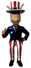Democratic Donkey Mantle Mates Sitting Patriotic United States USA Bobblehead picture