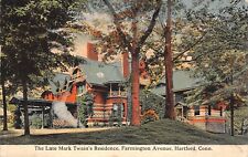 Hartford Connecticut LATE MARK TWAIN RESIDENCE 1915 Postcard 7061 picture